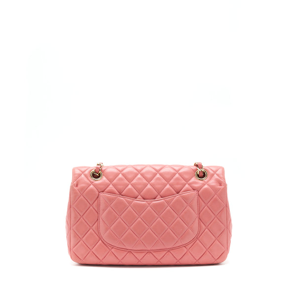 Chanel Limited charm Flap bag Lambskin pink LGHW