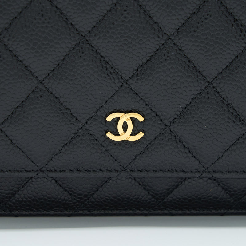 Chanel Classic Wallet On Chain Caviar Black GHW