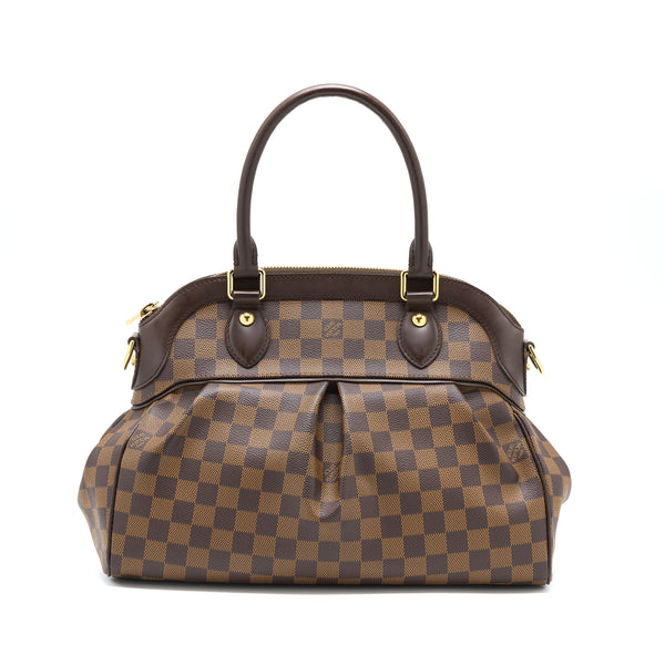 Louis Vuitton Neverfull MM Damier Ebene GHW With Initial S.S