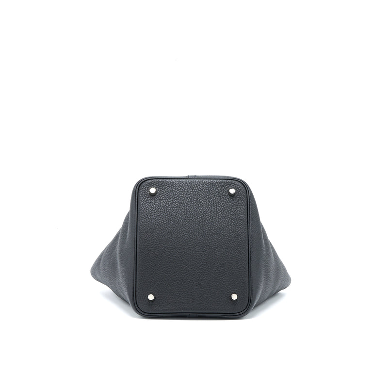Hermes Picotin 22 Lock Bag Clemence Black SHW Stamp Y