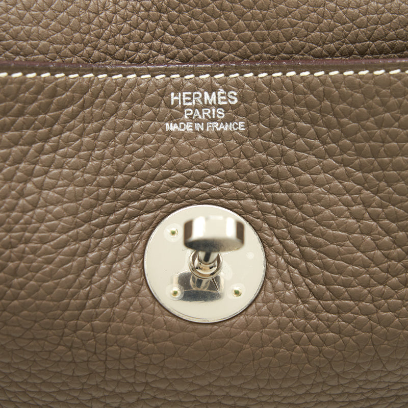 Hermes Lindy30 Etoupe SHW stamp T