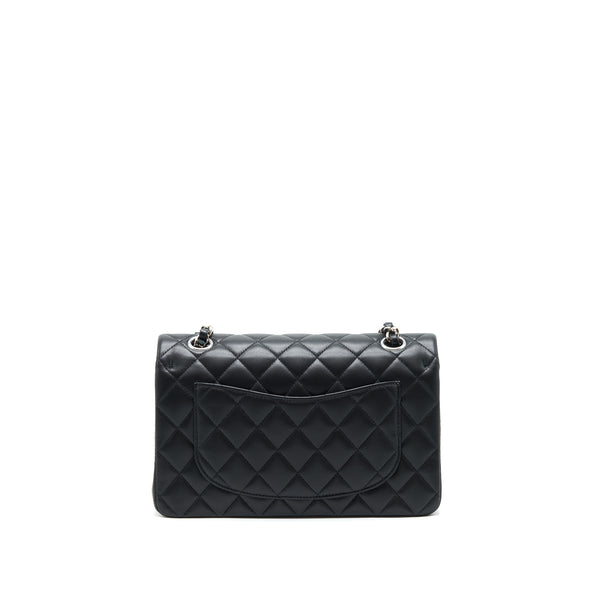 Chanel Small Classic Double flap Bag Lambskin Black SHW (microchip)