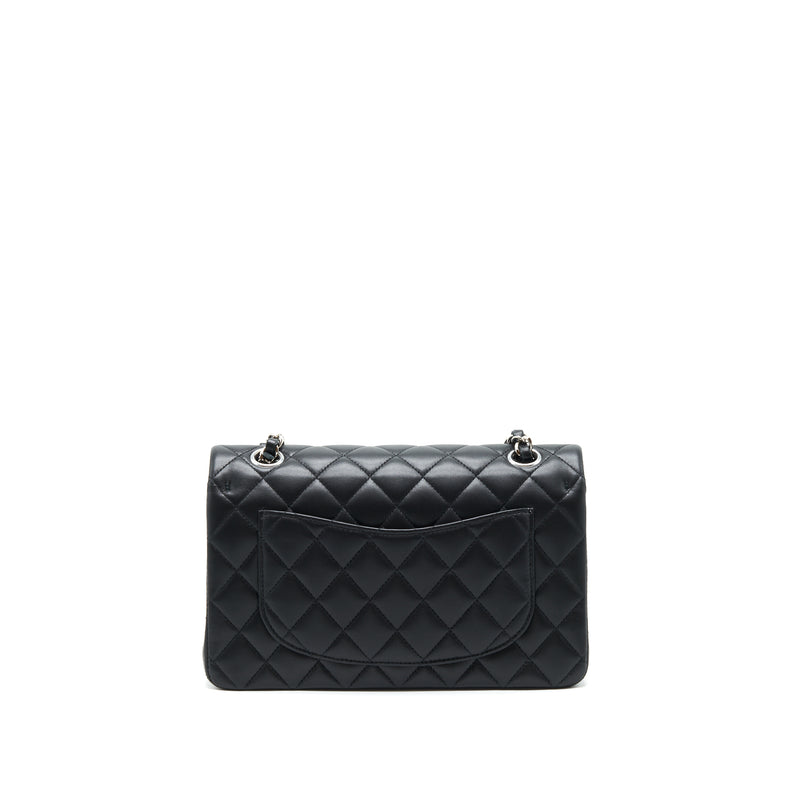 Chanel Small Classic Double flap Bag Lambskin Black SHW (microchip)