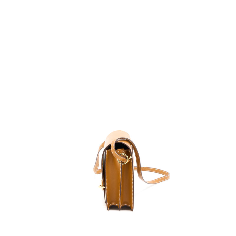 Hermes Mini Roulis Veau Butler Gold GHW Stamp Z