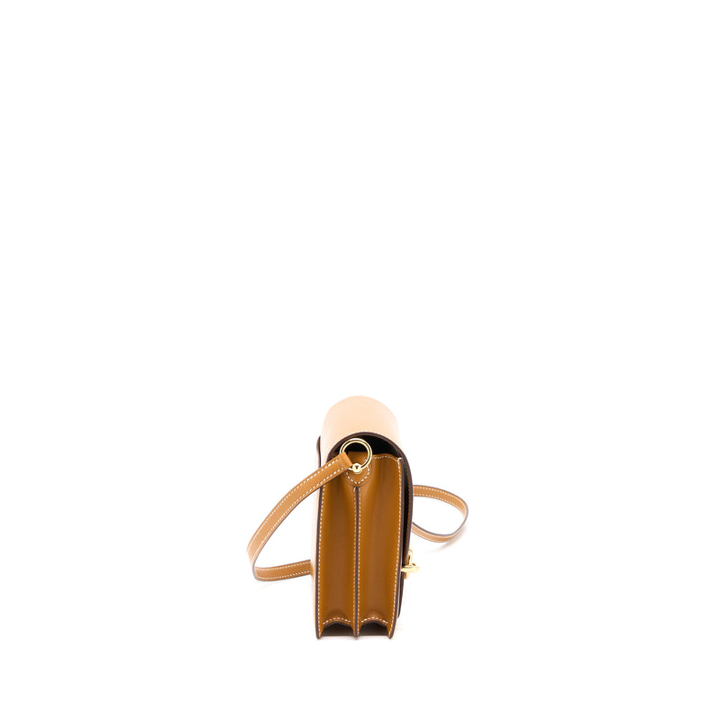 Hermes Mini Roulis Veau Butler Gold GHW Stamp Z