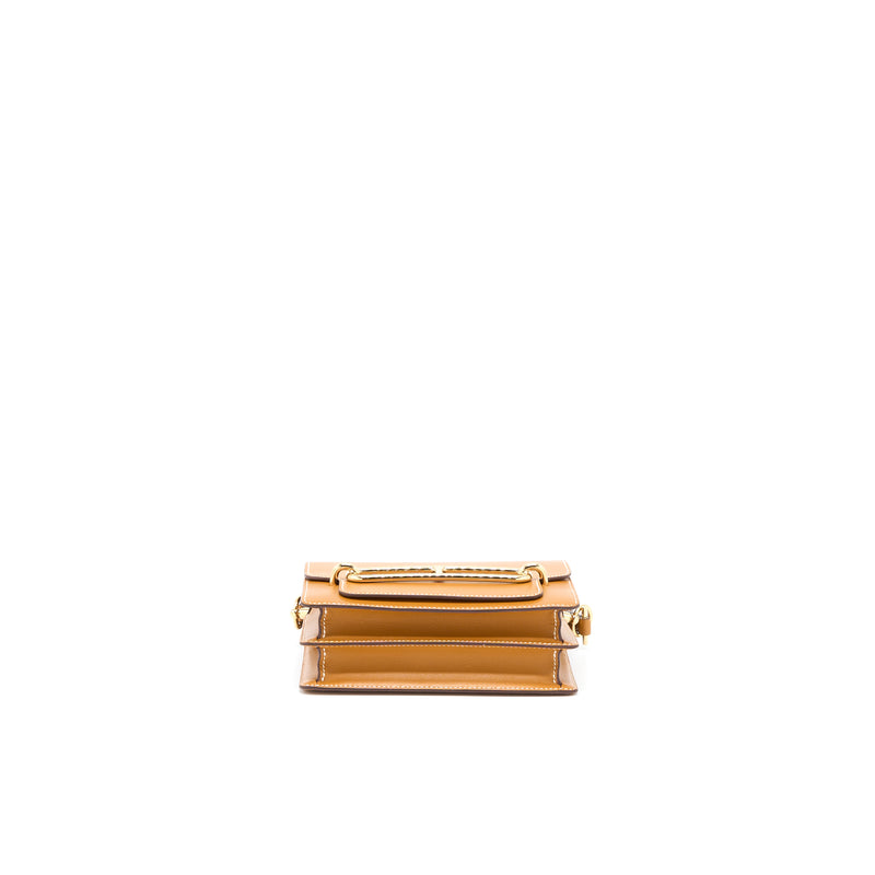 Hermes Mini Roulis Veau Butler Gold GHW Stamp Z