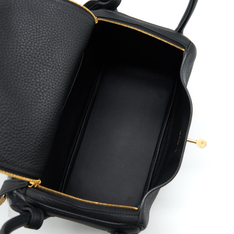 Hermes Lindy 26 Clemence Black GHW Stamp Z