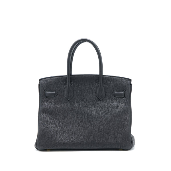 Hermes Birkin 30 Togo Black GHW Stamp T