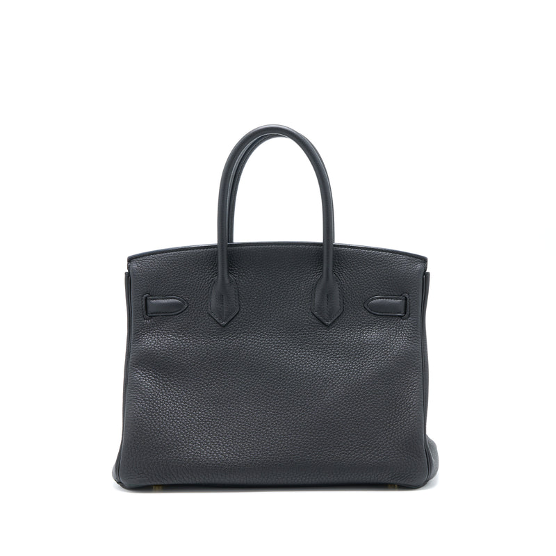 Hermes Birkin 30 Togo Black GHW Stamp T