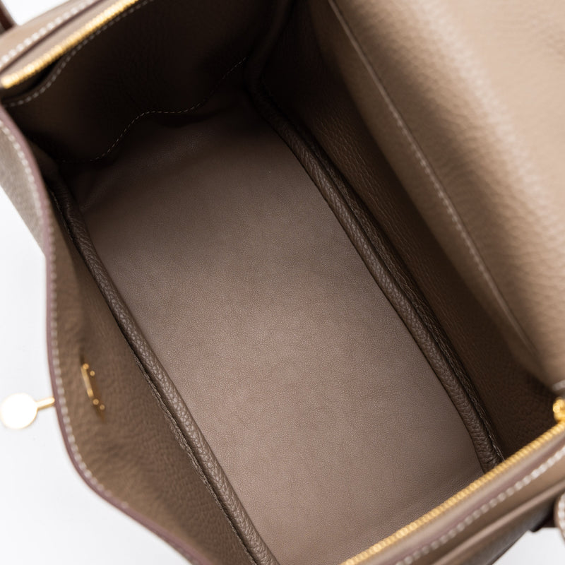Hermes Lindy 26 Clemence Etoupe GHW Stamp U