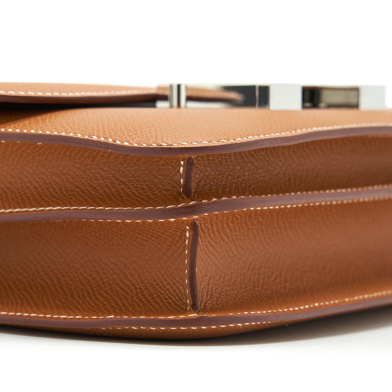 Hermes Mini Constance Epsom Gold SHW Stamp Z