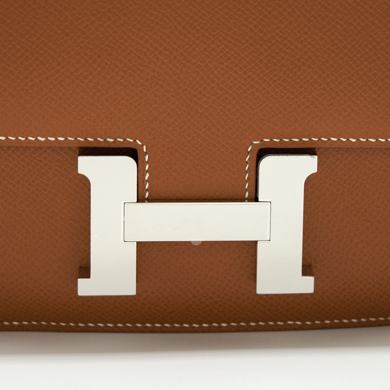 Hermes Mini Constance Epsom Gold SHW Stamp Z