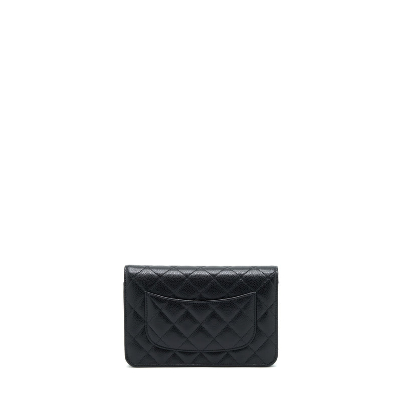 Chanel Classic Wallet On Chain Caviar Black SHW (Microchip)