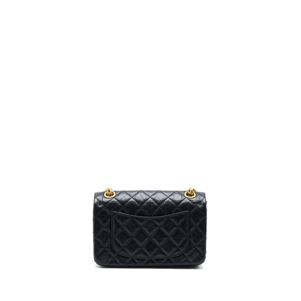 Chanel Mini Reissue 2.55 Flap Bag Aged Calfskin Black Brushed GHW (Microchip)