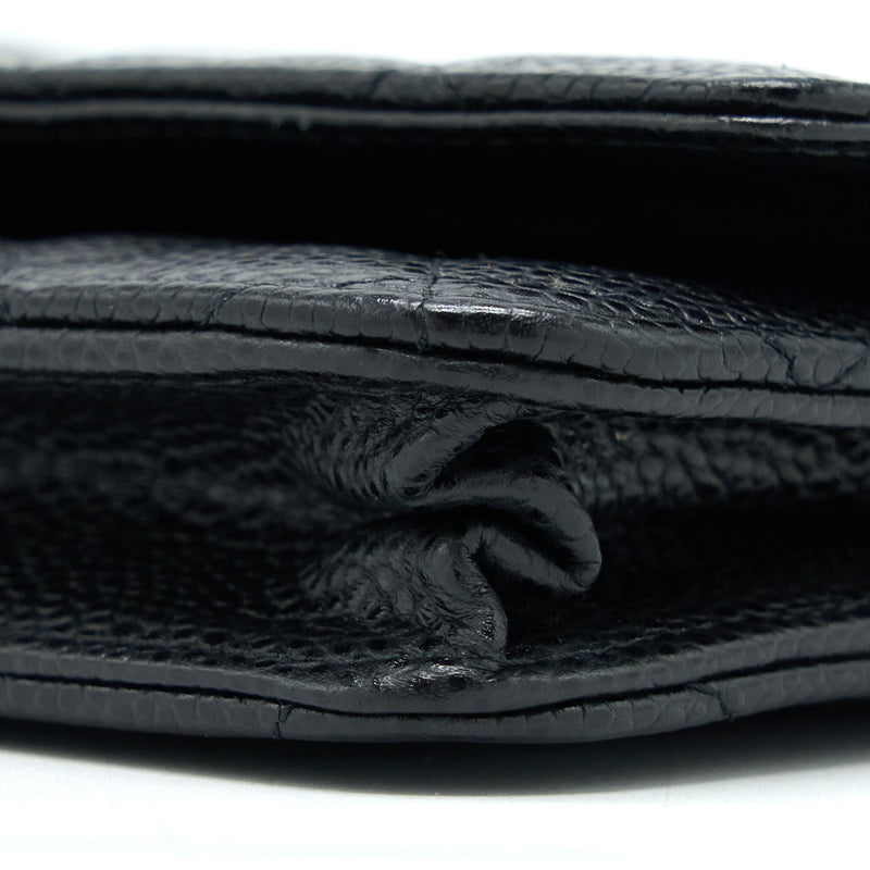 Chanel Classic Wallet on Chain Caviar Black SHW