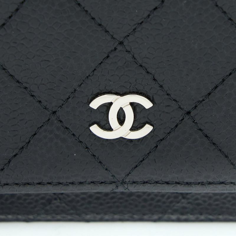 Chanel Classic Wallet on Chain Caviar Black SHW