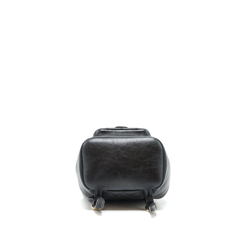 Chanel 22C mini Duma backpack calfskin Black LGHW(Microchip)