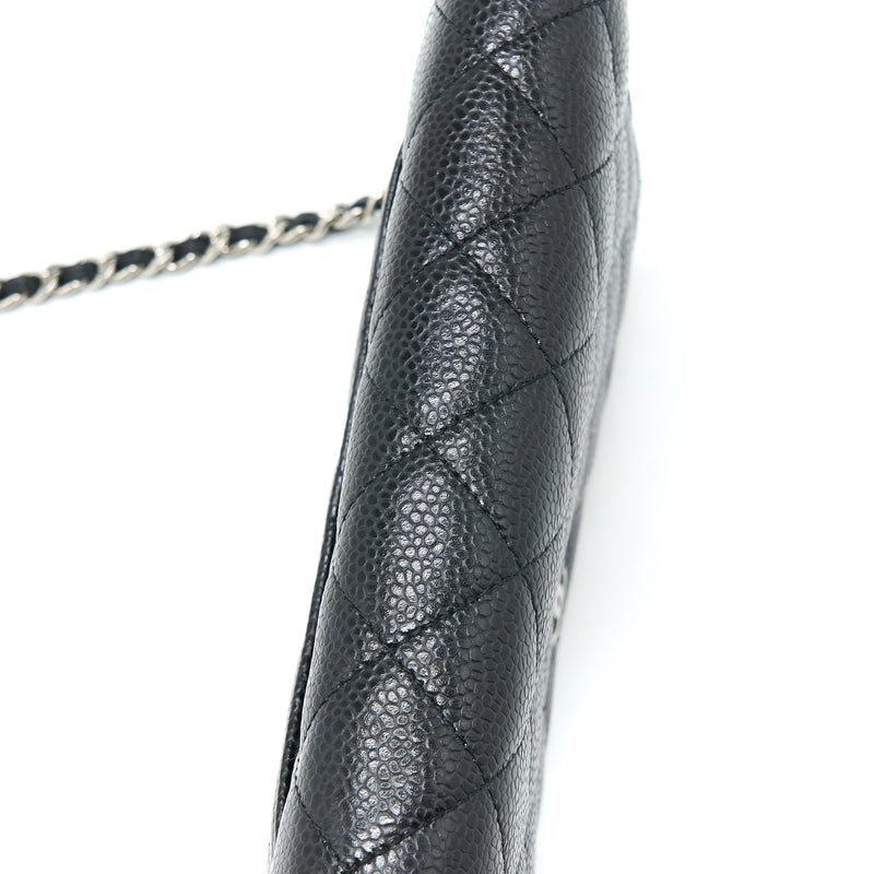 Chanel Classic Wallet on Chain Caviar Black SHW