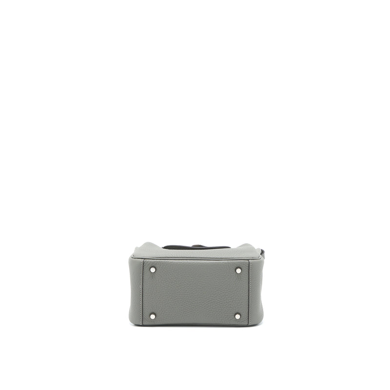 Hermes Mini Lindy Clemence 0L Gris Meyer SHW Stamp U