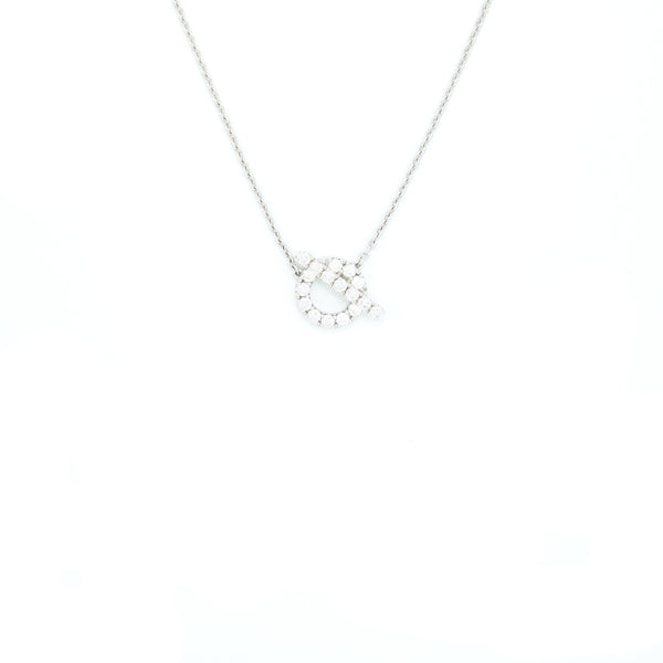 Hermes Finesse Necklace White Gold With Diamonds