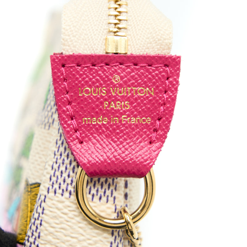 NEW Louis Vuitton Mini Pochette Accessoires Damier Azur Hollywood