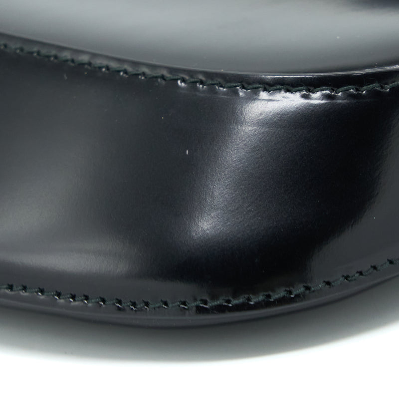 Prada Cleo Shoulder Bag Brushed Leather Black SHW