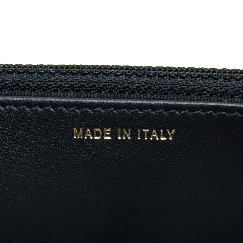 Chanel Letter Top Handle Wallet On Chain Caviar Black GHW (Microchip)