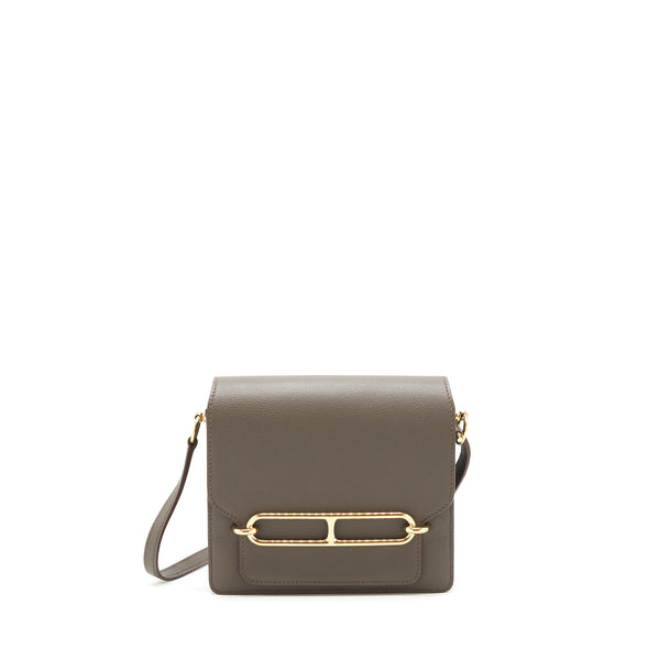 Hermes mini Roulis Evercolor Gris Etain GHW stamp X