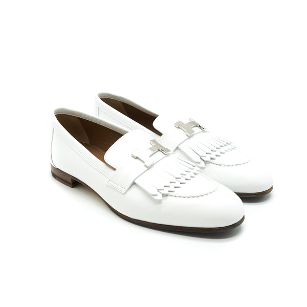 Hermes Royal Loafer Blanc Size 38