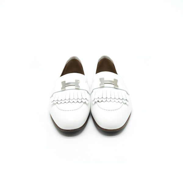 Hermes Royal Loafer Blanc Size 38
