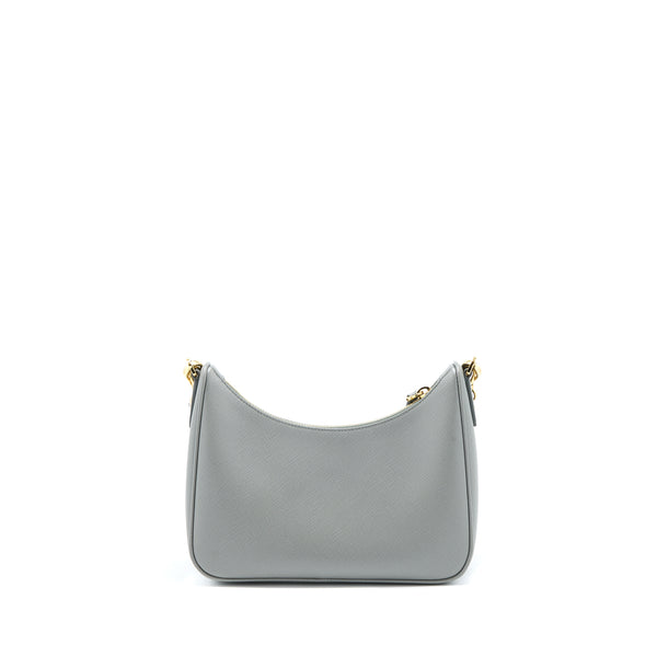 Prada Re-Edition 2005 Saffiano Grey GHW