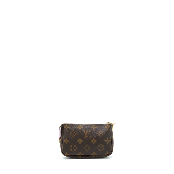 Louis Vuitton Mini Pochette Limited Edition Monogram Canvas / Pink GHW