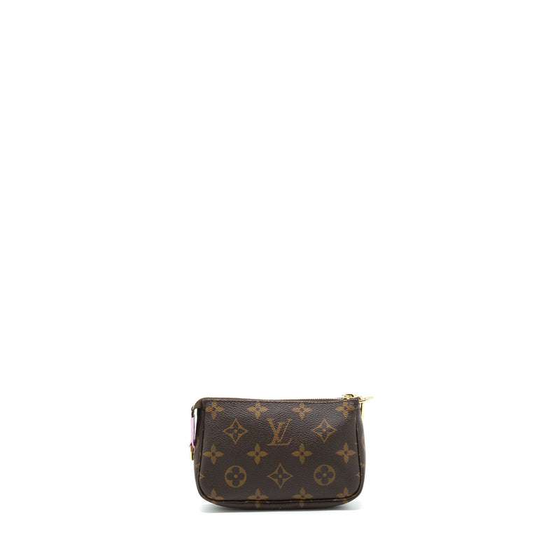 Louis Vuitton Mini Pochette Limited Edition Monogram Canvas / Pink GHW