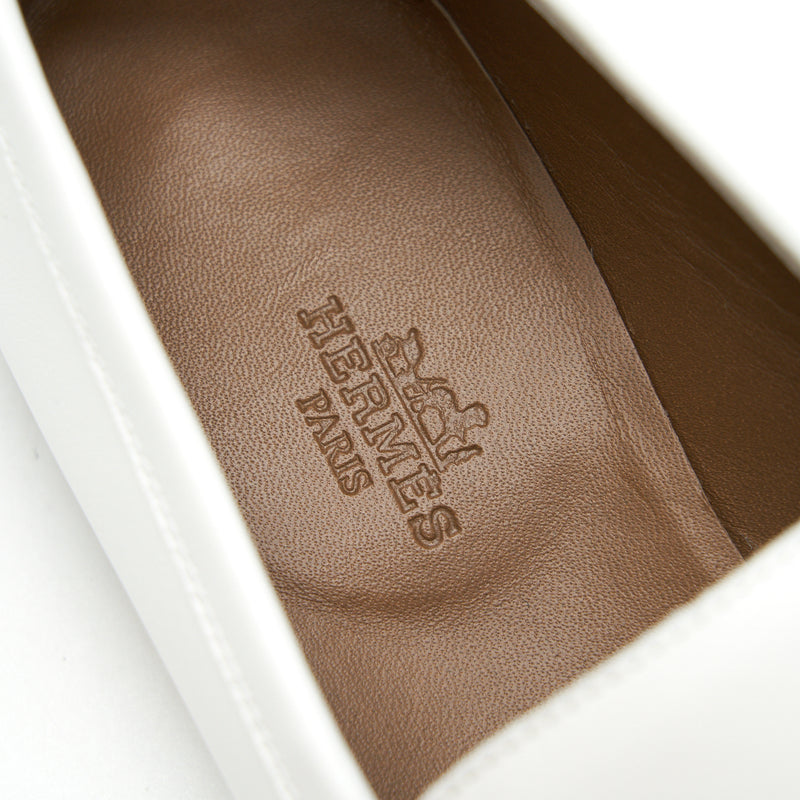 Hermes Royal Loafer Blanc Size 38