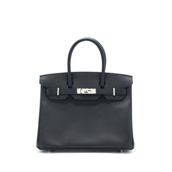 Hermes Birkin 30 Retourne Epsom Black SHW Stamp C