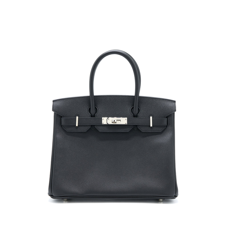 Hermes Birkin 30 Retourne Epsom Black SHW Stamp C