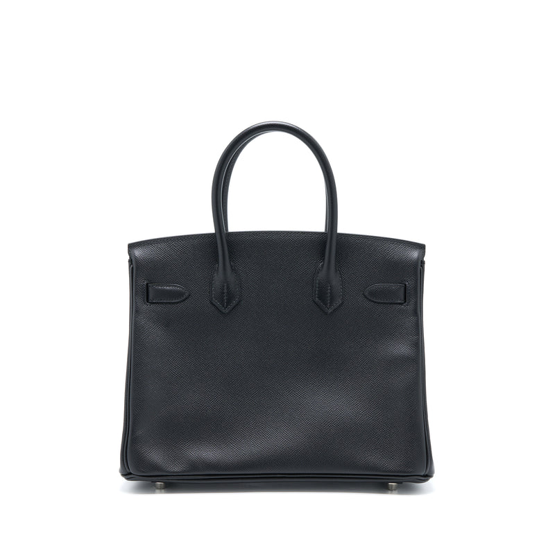Hermes Birkin 30 Retourne Epsom Black SHW Stamp C
