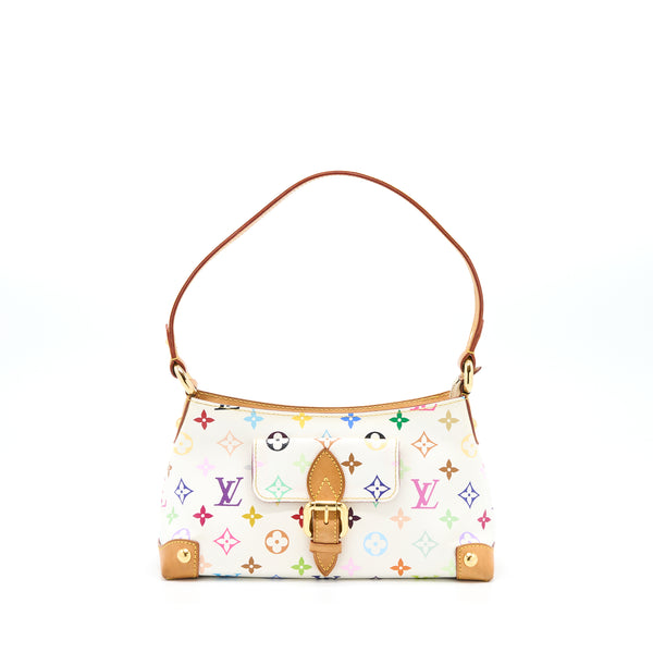 Louis Vuitton Vintage Eliza Shoulder Bag White/Multicolour GHW