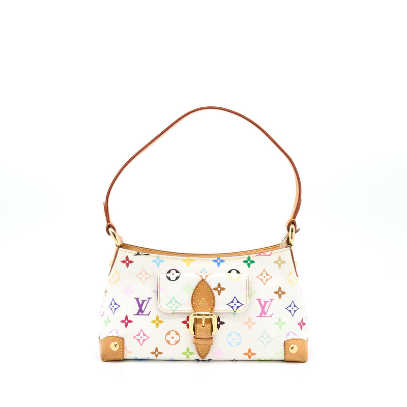 Louis Vuitton Monogram Multicolore Eliza Shoulder Bag White