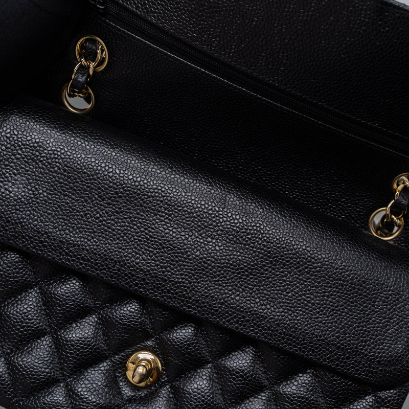 Chanel Medium Classic Double Flap Bag Caviar Black GHW