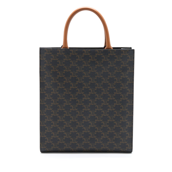 Celine Vertical Cabas Triomphe Canvas GHW