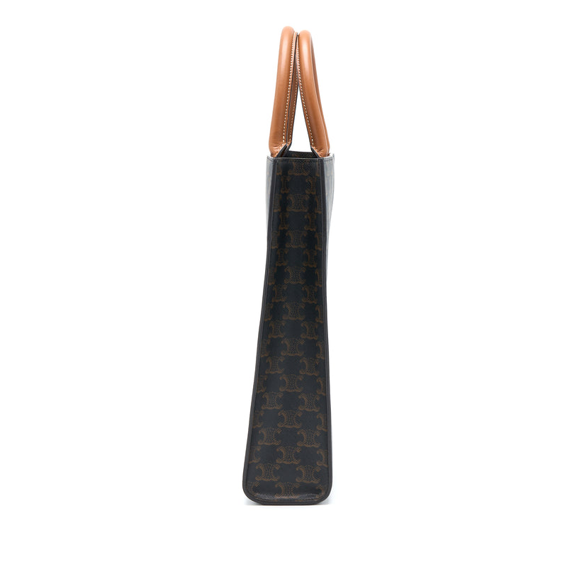 Celine Vertical Cabas Triomphe Canvas GHW