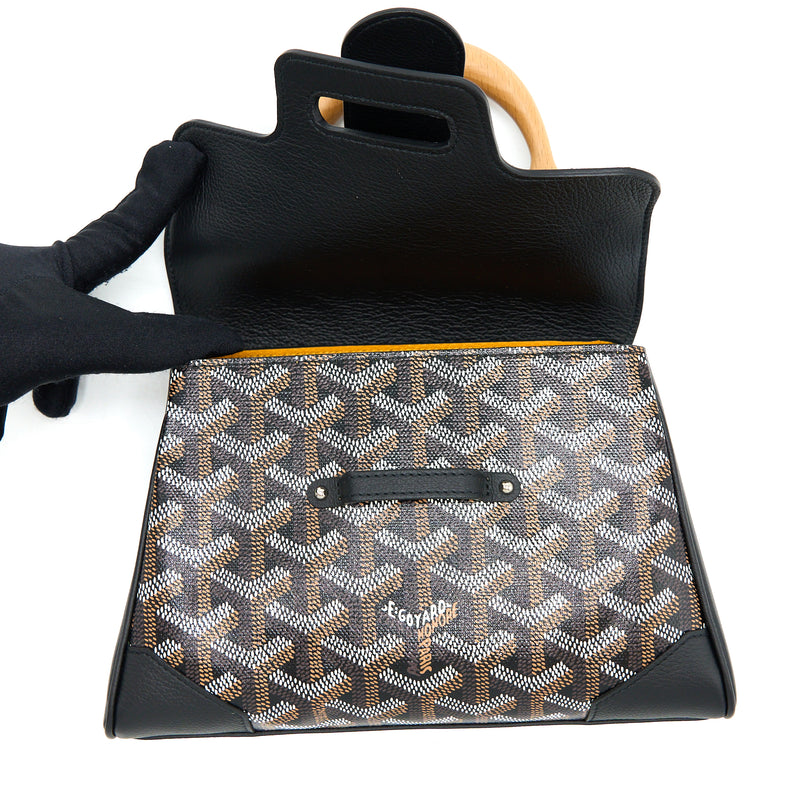 Goyard Saigon Mini Goyardine Canvas Black/Multicolour SHW