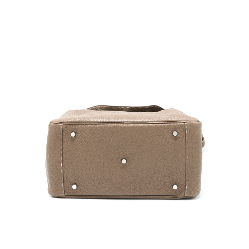 Hermes Lindy 34 Clemence Etoupe SHW Stamp Square Q