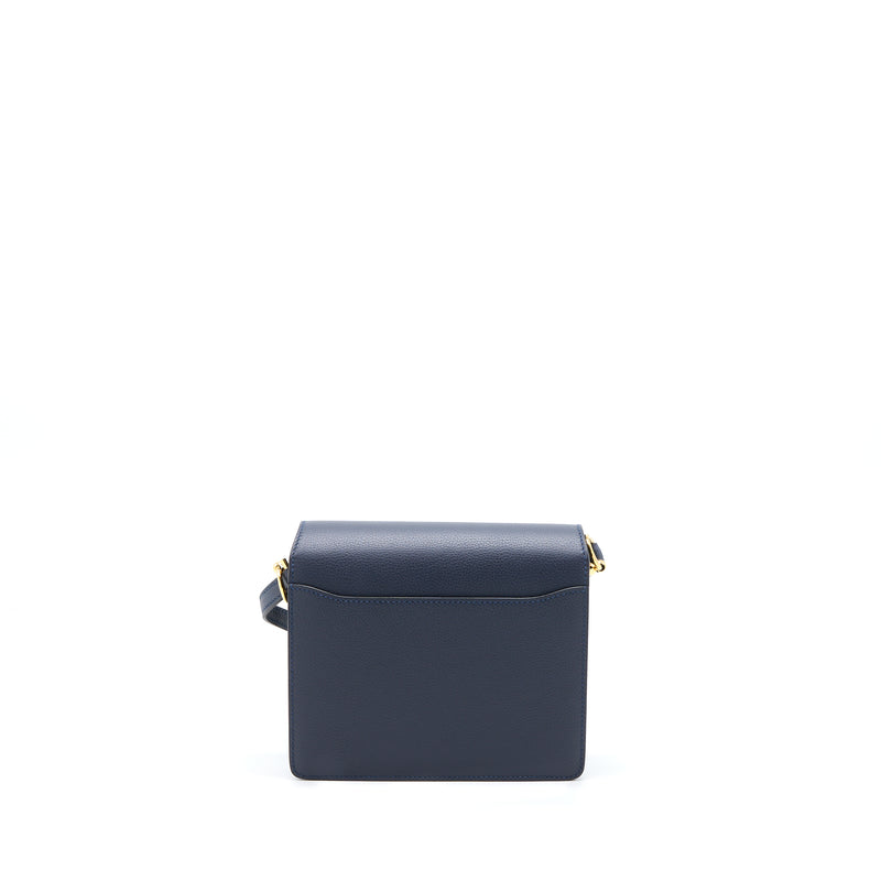 Hermes Mini Roulis Evercolour Blue Nuit GHW Stamp Z