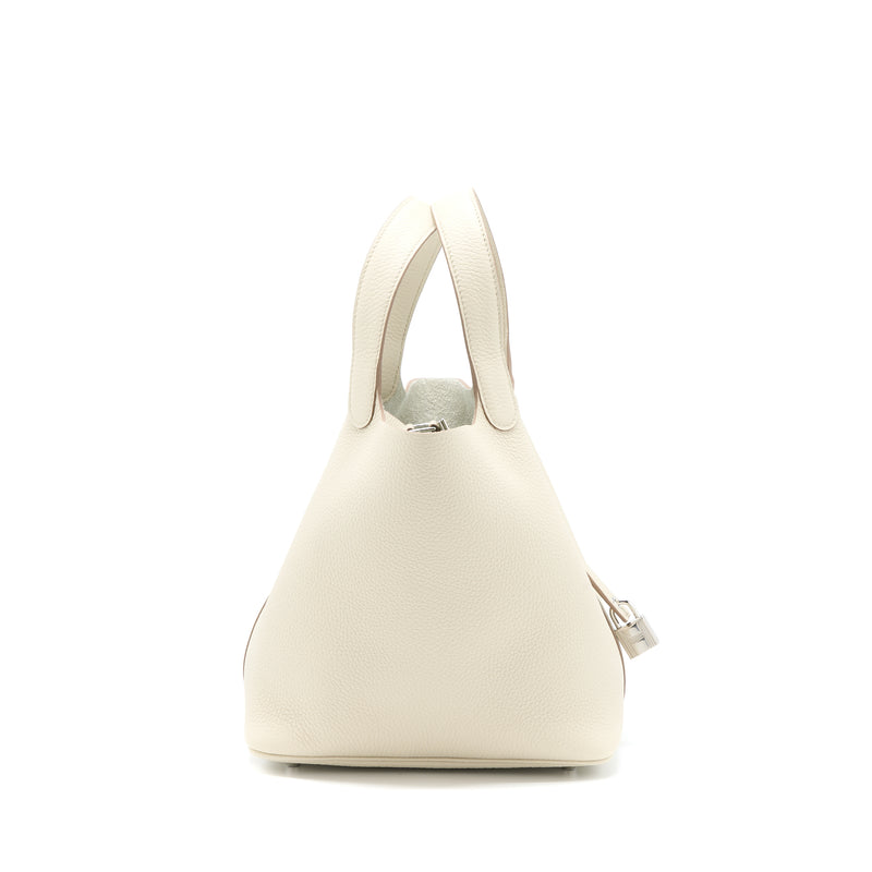 Hermes Picotin 22 Lock Bag Clemence 8L Beton SHW Stamp U