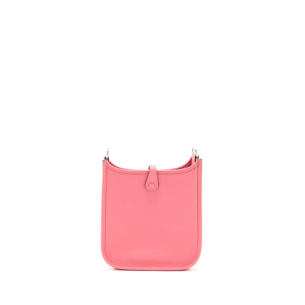 Hermes Mini Evelyne Clemence Rose Azalee SHW Stamp Y