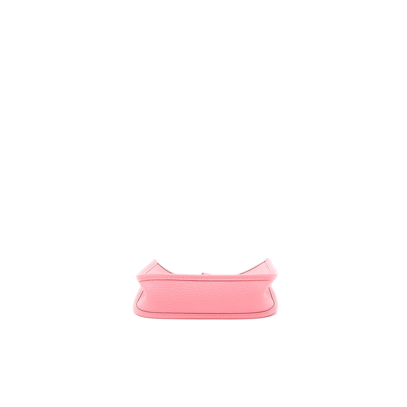 Hermes Mini Evelyne Clemence Rose Azalee SHW Stamp Y