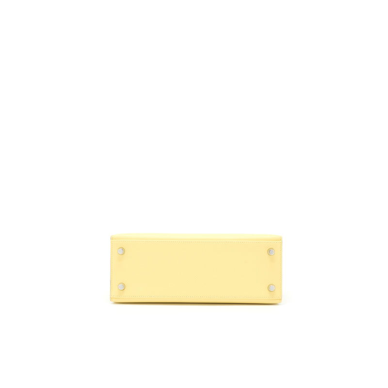 Hermes Kelly 25 Epsom 1Z Jaune Poussin SHW Stamp Z