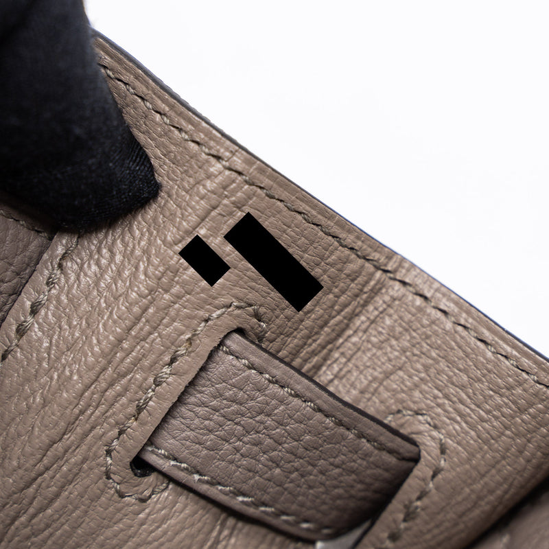 Hermes Kelly 28 Togo M8 Gris Asphalte GHW Stamp A